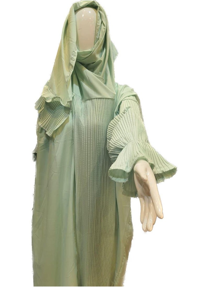 Generic - Prayer cloak made of soft fabric with wonderful pleats. The cloak system is open and closed with a side tie. Soft and cool fabric, suitable and comfortable for prayer and distinctive for gifting. - Image 1