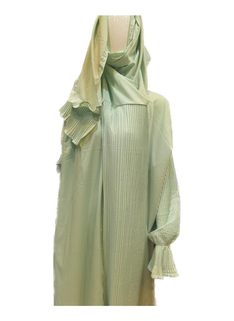 Generic - Prayer cloak made of soft fabric with wonderful pleats. The cloak system is open and closed with a side tie. Soft and cool fabric, suitable and comfortable for prayer and distinctive for gifting. - Image 1