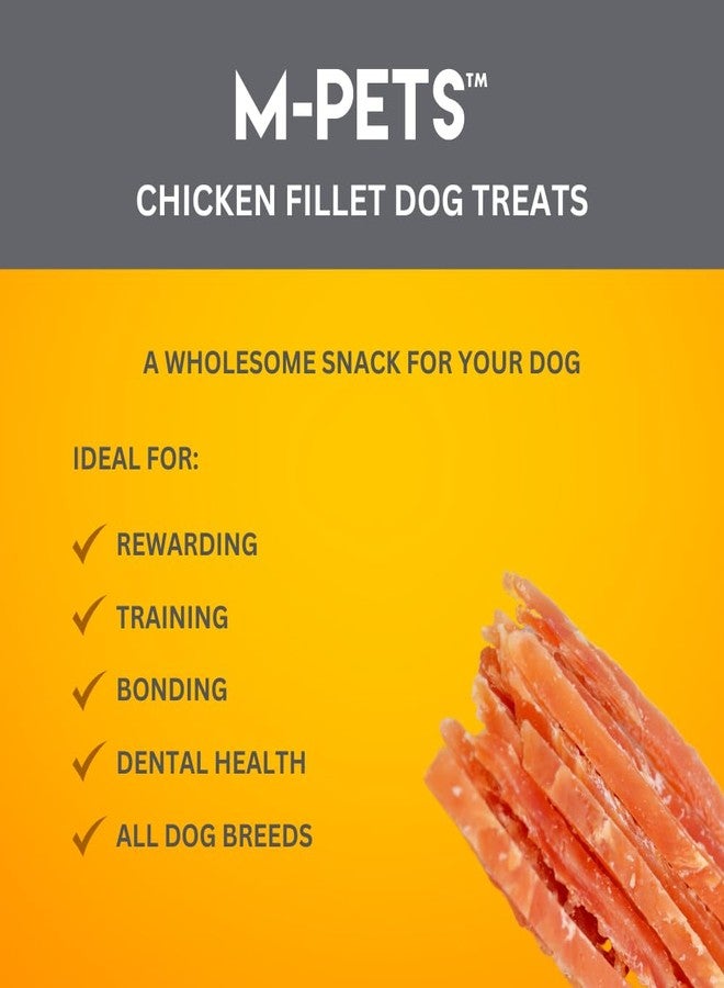 أم-بيتس مكافآت إم-بيتس للكلاب من شرائح الدجاج، طبيعية، غنية بالبروتين مع 80% دجاج حقيقي، مغذية وسهلة الهضم لجميع سلالات الكلاب، خالية من الإضافات الصناعية، للتدريب والمكافآت، 80 غرام - Image 4