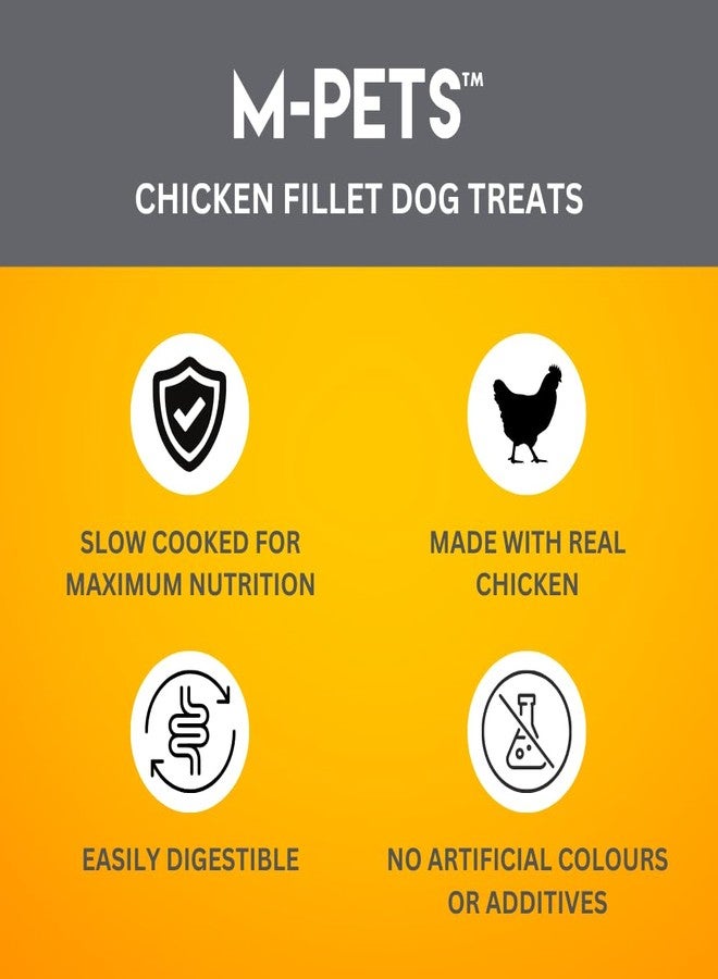 أم-بيتس مكافآت إم-بيتس للكلاب من شرائح الدجاج، طبيعية، غنية بالبروتين مع 80% دجاج حقيقي، مغذية وسهلة الهضم لجميع سلالات الكلاب، خالية من الإضافات الصناعية، للتدريب والمكافآت، 80 غرام - Image 2