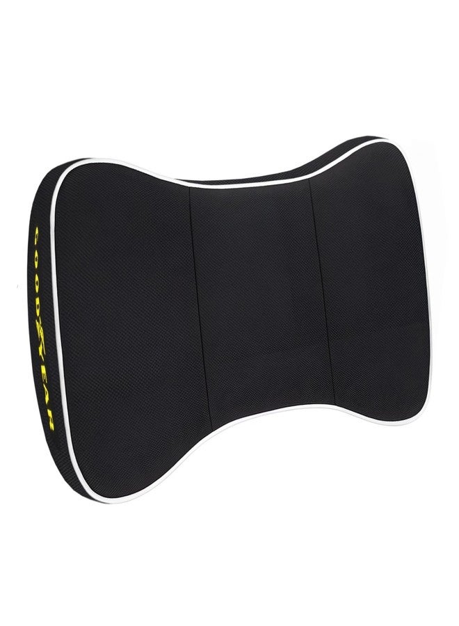 Goodyear Car Neck Pillow, Soft Memory Foam Headrest Pillow for Driving, Ergonomic Car Seat Headrest Cushion with Adjustable Strap, Breathable & Removable Cover, Neck Pain Relief, Black - Image 1