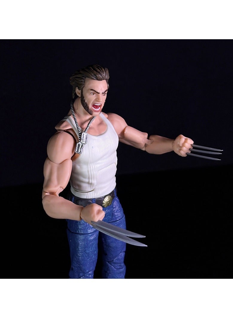 عام موديل تمثال لشخصية الوولفيرين (الدب الحجري) يمتلك مفاصل متعددة وينفذ حركات متحركة بمرونة، مما يعيد صورة الشخصية بشكل رائع. - Image 1