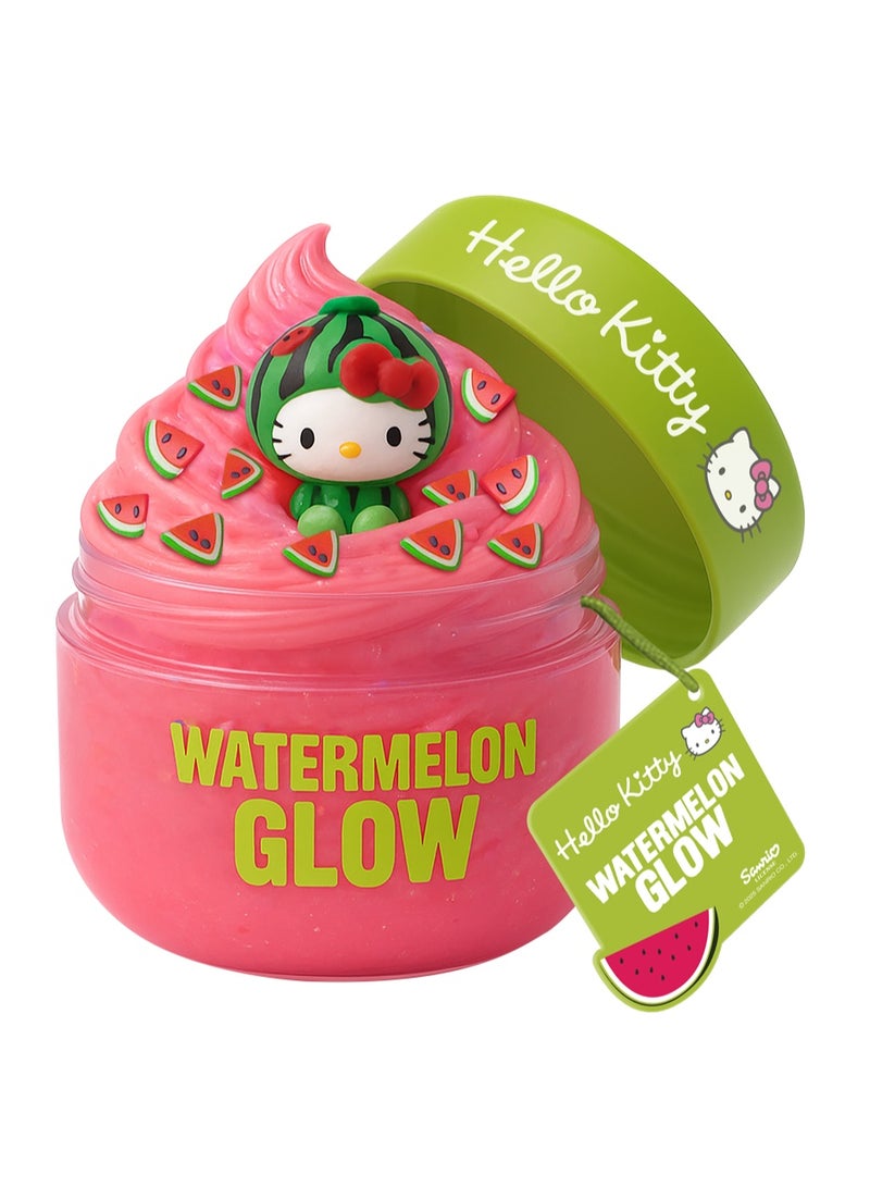Hello Kitty Slime 65g with mini Charm - Watermelon Glow | Squishy Slime | Creative Fun Ideas | Develops Sensory Skills | Entertaining Toy | Stress Relief Toys for Kids - Image 1