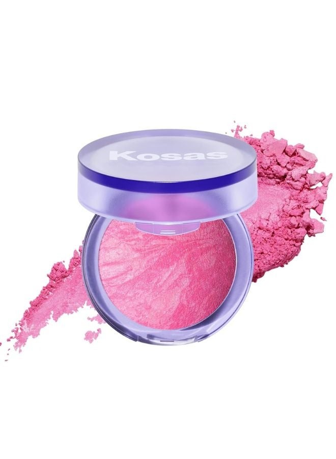 كوساس أحمر خدود بلاش إز لايف مخبوز وخالي من التلك ومشرق، لون الفراشات - وردي فاتح رائع 4.5 جم - Image 1