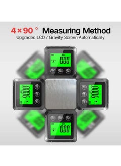 Y&D Magnetic Digital Angle Finder, Compact LED Gauge & Level Tool, Measures 4 of 90 Degree Ranges, Essential Woodworking, Electrical, Plumbing Carpenter Tools  - Image 5
