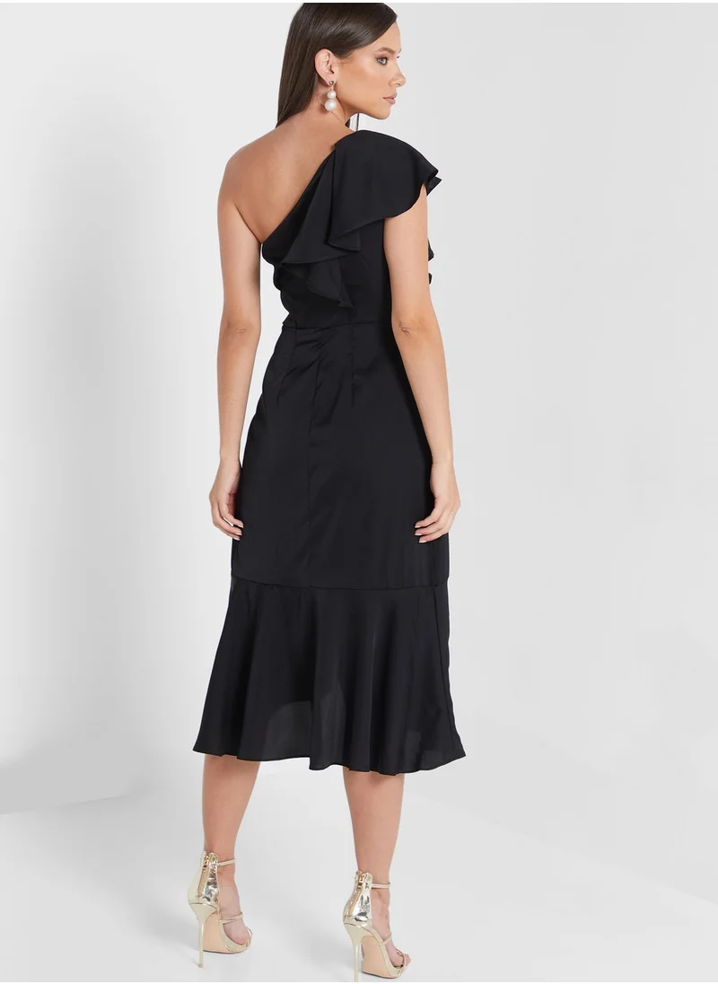 Ella Limited Edition One Shoulder Ruffle Dress