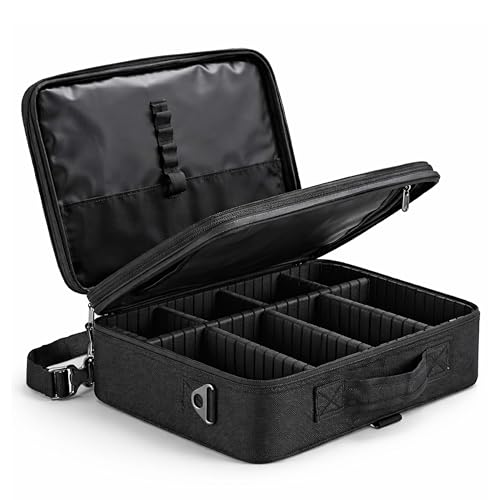 ROZIA Extra Large Size 40cm x 30 cm x 12cm Makeup Box for Girls,Makeup Box Vanity, Makeup Kit Pouch, Cosmetic Bag, Makeup Brush Organizer and Vanity Bag, Toiletry Jewellery Box (40cm x 30 cm x 12cm) - Image 1