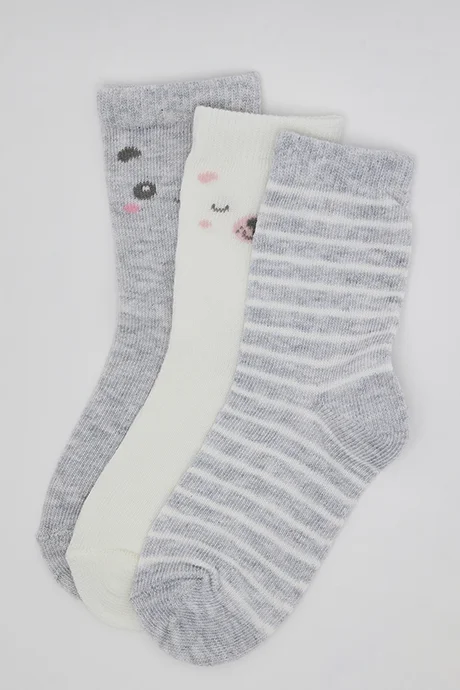 R&B 3 Pack Printed Crew Socks