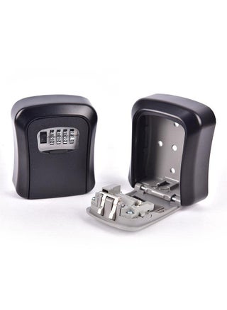 Uttking Key Storage Lock Box Key Lock Box Wall Mount 4Digit Combination Key Safe Lock Box For Outside House Key Car Keys Resettable Code Weatherproof Indoor Outdoor Black - pzsku/ZCE7F114A25172C5BF5D4Z/45/1745820704/cce3cd29-24e8-4e71-b5cd-2057b5775270