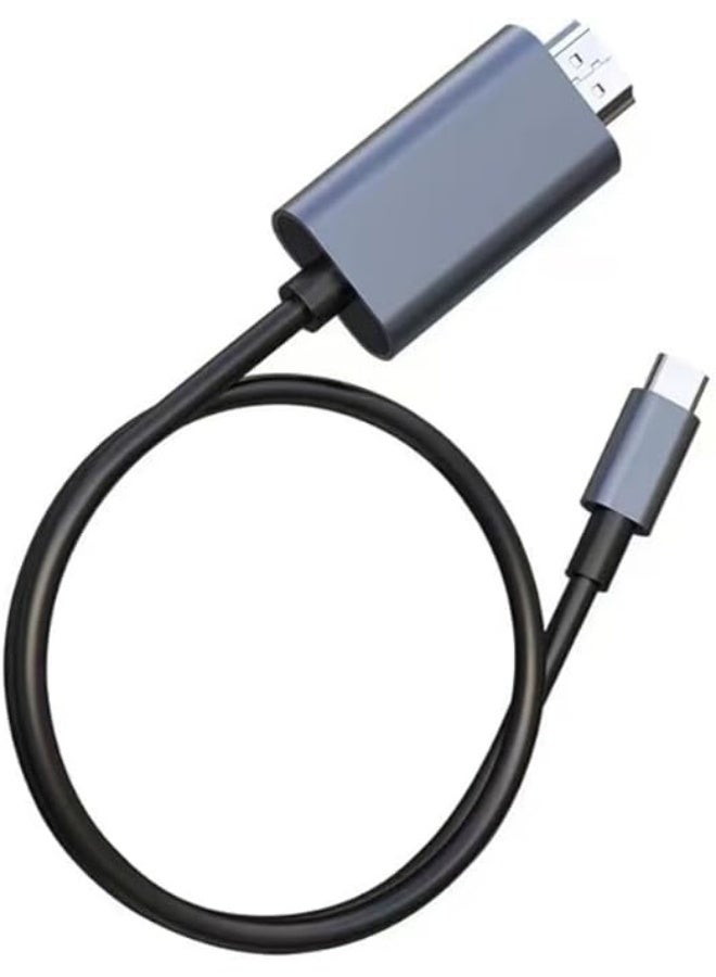 كابل USB-C إلى HDMI بطول 2 متر – دعم 4K@30Hz – لتوصيل الهواتف، اللابتوبات، والتابلت بسهولة في المنزل والمكتب - Image 2