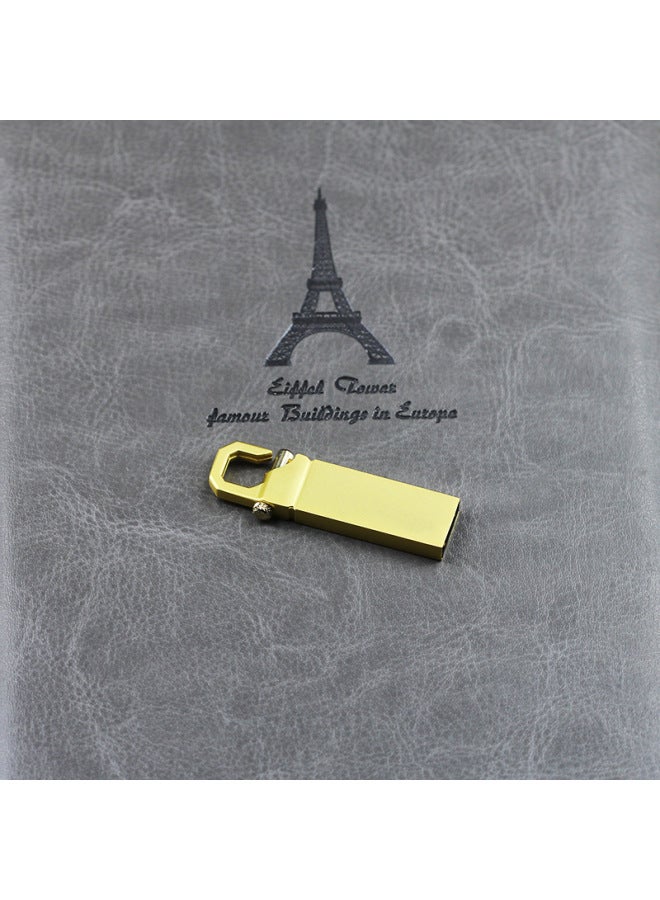 Metal USB Disk 32gU Disk Metal USB3.0 High Speed Music 16G USB Disk Custom Car USB Disk 2.0-Color:Black-Capacity:4GB  - Image 3