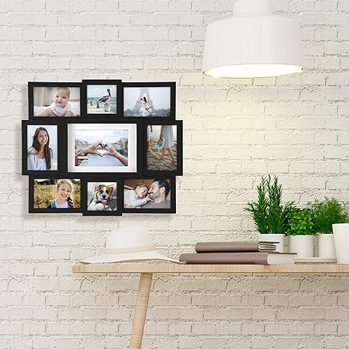 Malden International Designs Black 9 Opening Collage Photo Frame - Image 3
