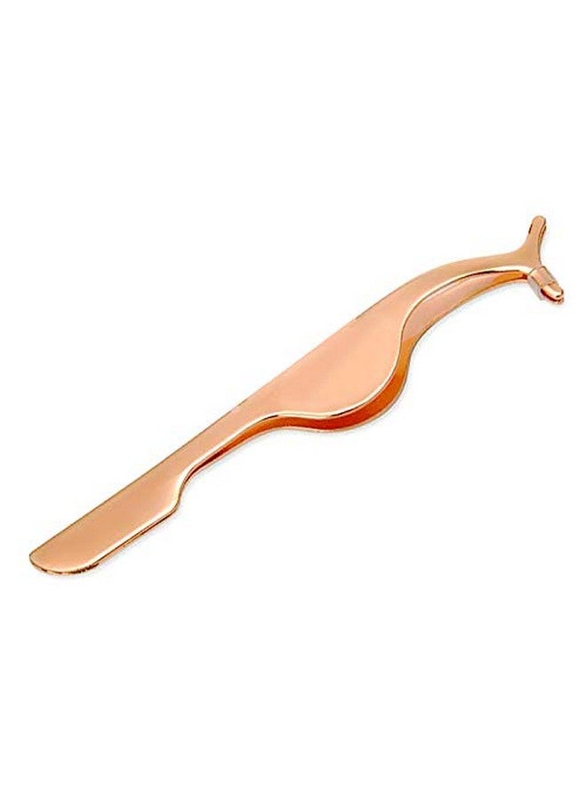 Dorisue False Eyelashes Applicator Tool Gold Eyelash Clip Tweezers Nipper Extension Tweezers Remover - Image 3