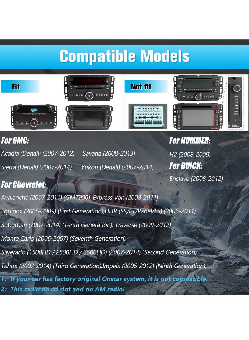Junsun Car Stereo for Chevrolet/Buick/GMC Sierra Yukon Chevy Silverado Tahoe, Wireless Carplay Android Auto Touch Screen Android 12 Radio, 2G Ram 32G ROM  - Image 3