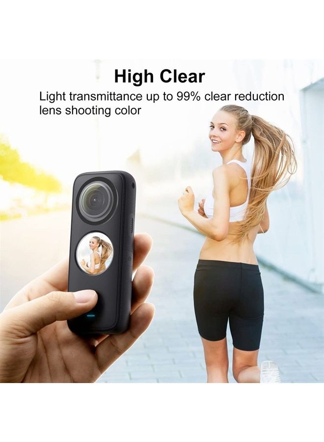 PULUZ Dual Lens Guards for Insta360 One X2 PC Protective Lens Cover Case for Insta 360 ONE X2 Sports Camera Accessories one x2 Lens Protector - Image 4