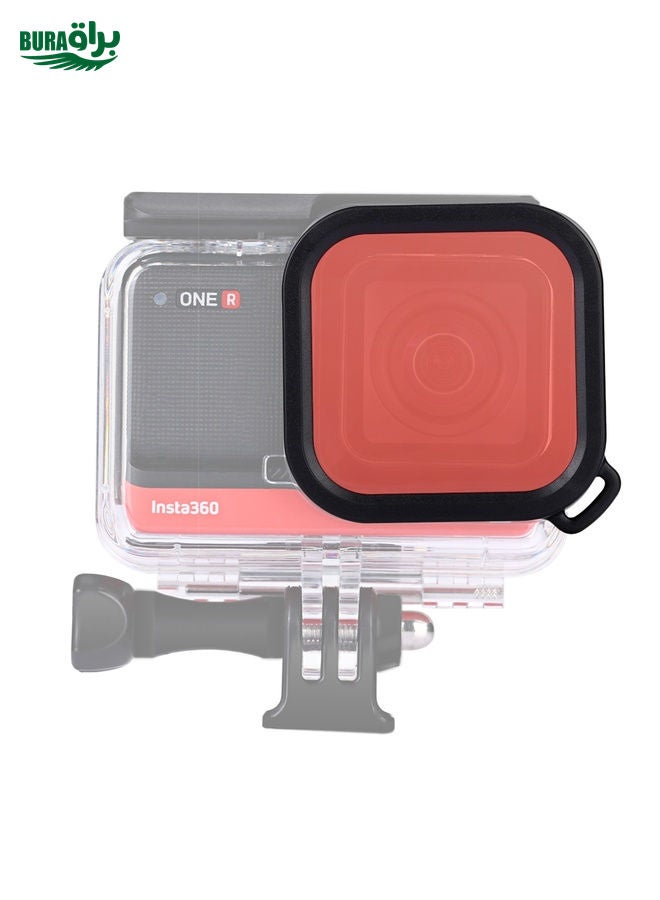 Lens Filter Square Housing Diving Color Lens Filter for GoPro HER Square Housing Diving Color Lens Filter for GoPro HERO8 Black Original  Waterproof Housing (Red)