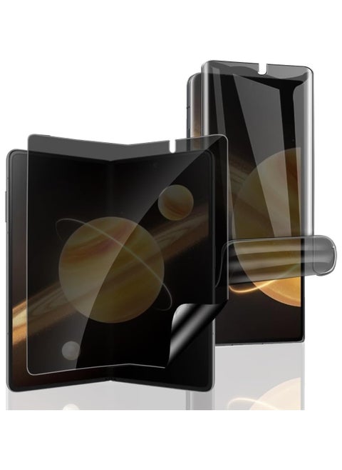 Privacy Screen Protector Compatible with Honor Magic V3,Anti Spy TPU External Screen Protector 1 Pack + Anti Spy Inner Screen Protector 1 Pack, Anti Scratch, No Bubbles for Honor Magic V3