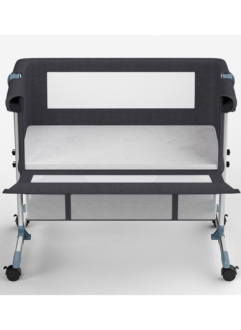 TEKNUM TEKNUM Moonlight Bedside Crib-Dark Grey  - Image 4