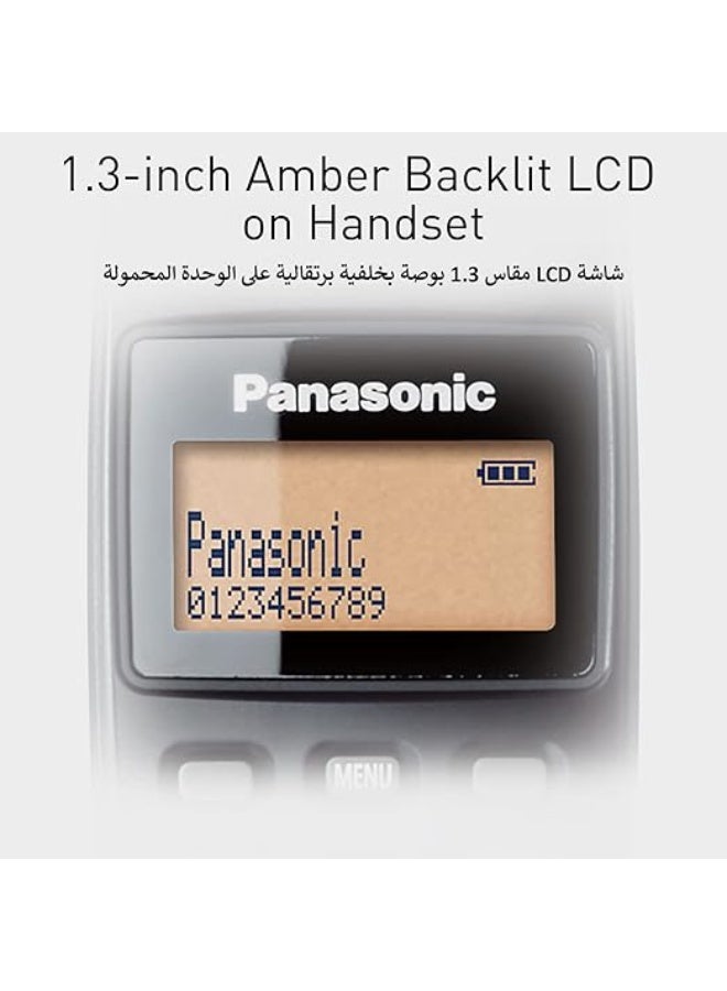 Panasonic KX-TG3611BX Cordless Telephone - Black - Image 2