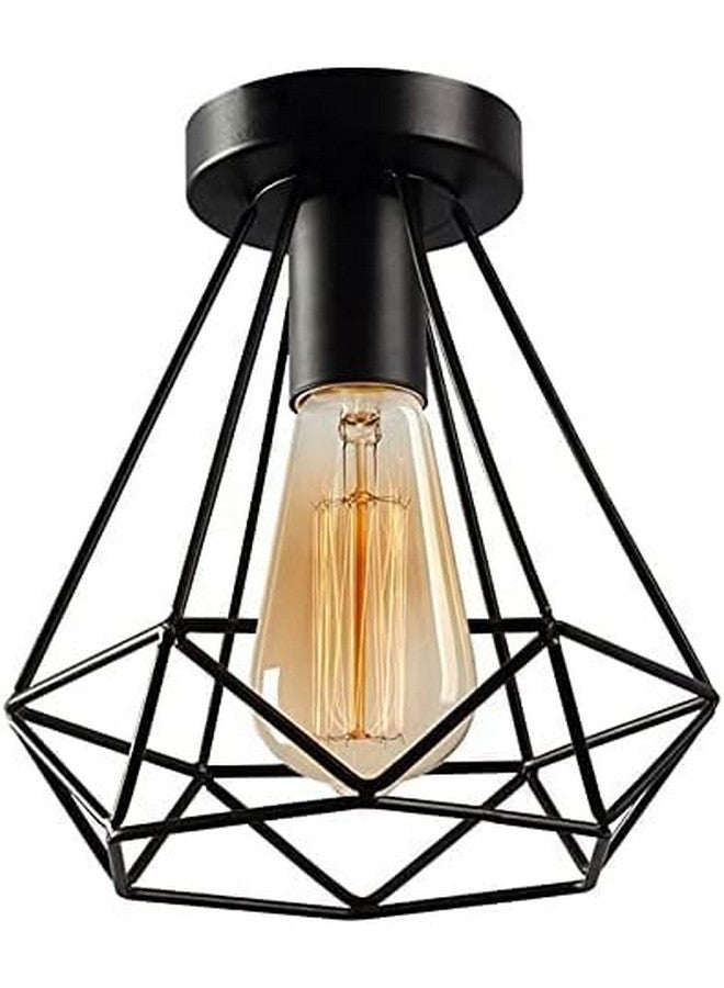SINOMAN مصباح سقف أسود SINOMAN لغرفة المعيشة / أضواء معلقة سوداء / مصابيح معلقة لتزيين المنزل / ضوء سقف لغرفة المعيشة / معدن (CL Diamond، مع لمبة) - Image 1