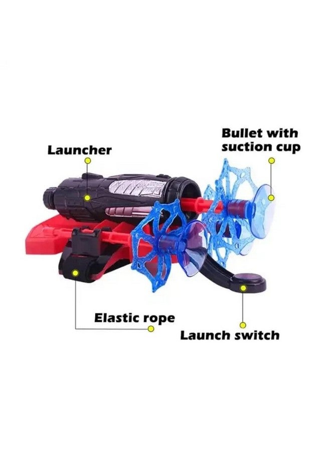 Upbeat UPBEAT Spider Web Shooter Toy for Kids I Superhero Roleplay Wrist Launcher with Safe Refill Silly String I Fun Gift for Boys & Girls I Pretend Play Spider Web Shooter I Superhero Dress-Up Toy  - Image 3
