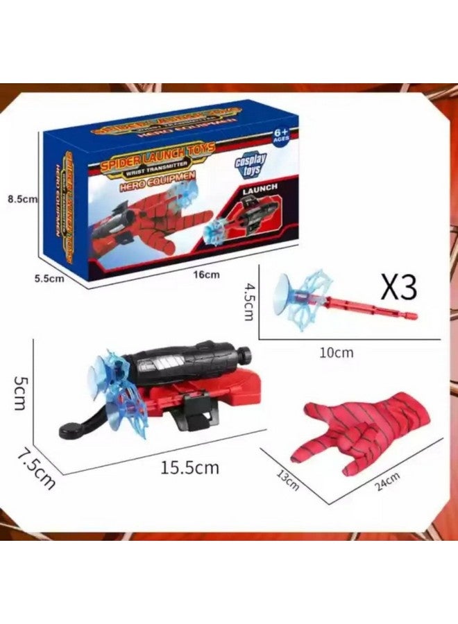 Upbeat UPBEAT Spider Web Shooter Toy for Kids I Superhero Roleplay Wrist Launcher with Safe Refill Silly String I Fun Gift for Boys & Girls I Pretend Play Spider Web Shooter I Superhero Dress-Up Toy  - Image 4