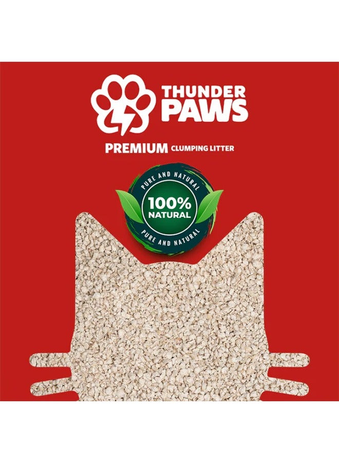 Thunder Paws Premium Clumping Natural Cat Litter - 5L - Image 3