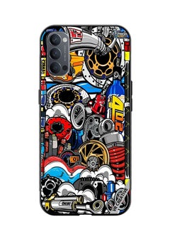 VR CREATIVE Protective Case Cover For Oppo Reno4 Pro 5G Jdm Digital Republic Design Multicolour  - Image 1