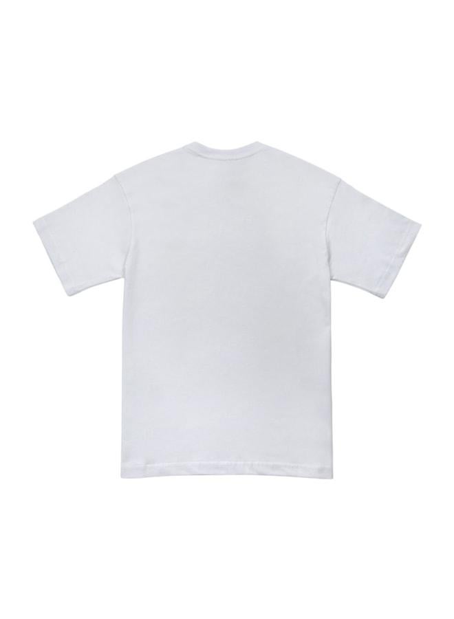 دوجو قميص أبيض نباتي للجنسين - تصميم أوك بومر. - Image 2