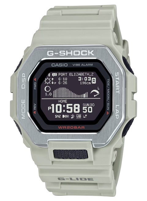 G-LIDE Bluetooth Equipped Biomass Plastic Digital Men's Watch GBX-100-8DR