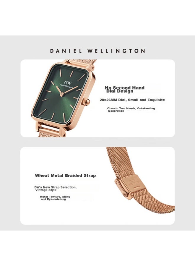 Daniel Wellington Dw Women's Watch, Small Green Dial, Fashionable Western-style Watch, Classic Retro Square Watch, Birthday Gift, Dw00100445 - Image 5