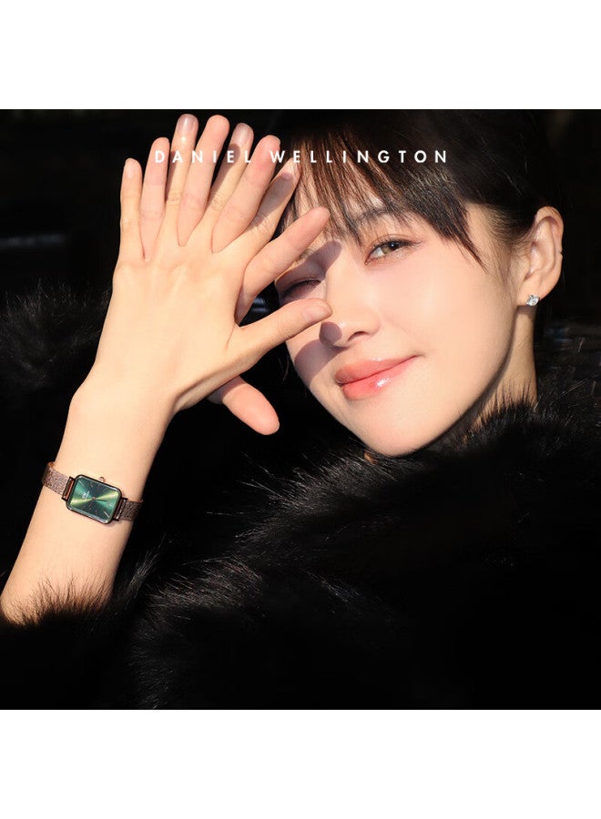 Daniel Wellington Dw Women's Watch, Small Green Dial, Fashionable Western-style Watch, Classic Retro Square Watch, Birthday Gift, Dw00100445 - Image 3