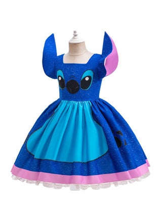 Stitch dress cute children's cosplay cos costume performance tutu skirt holiday costume - view 2