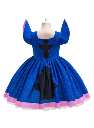 Stitch dress cute children's cosplay cos costume performance tutu skirt holiday costume - view 3