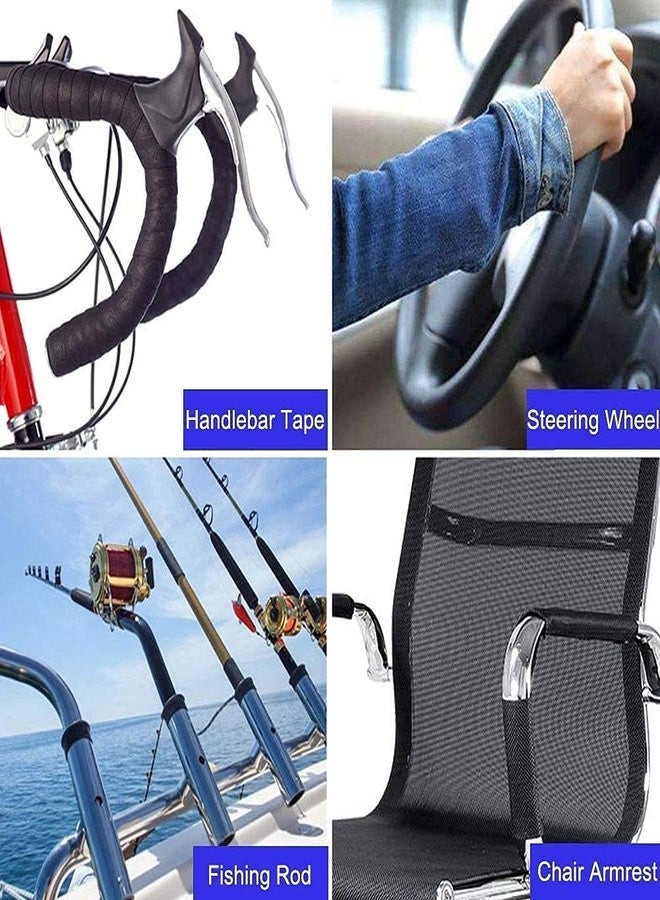 fastped 2pcs (1 pair) Bike Handlebar Tape, Black Waterproof Tape(Set of 2) Black Red White Pink Blueith These Bicycle Handle bar Tape - Wrap Your Bike for an Awesome Comfortable Ride - Image 4