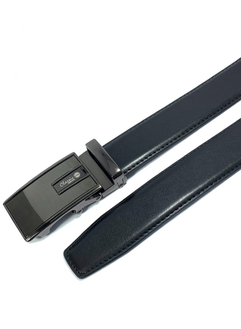 Classic Milano Genuine Leather Belts for men Auto Profile Belt Men 32MM GRP201AL3202 by Milano Leather - Image 2