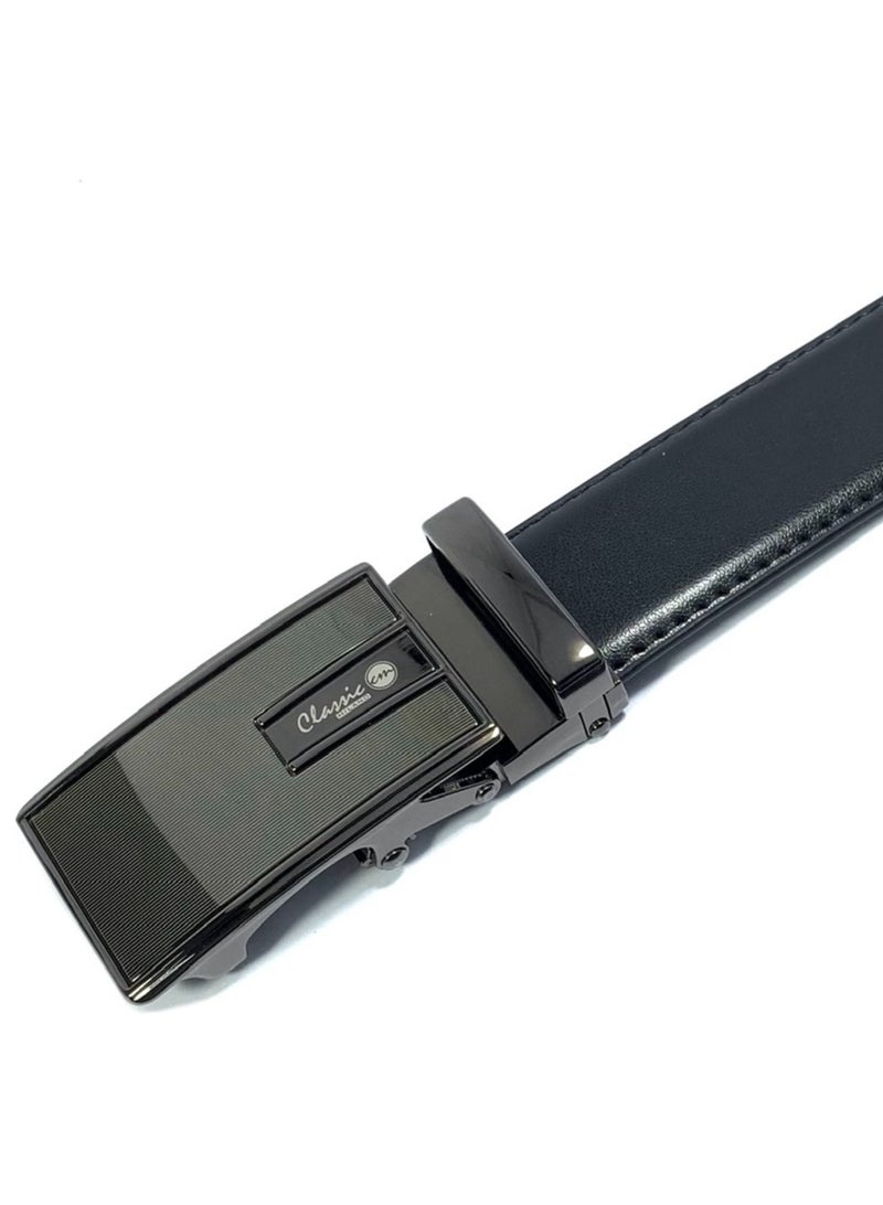 Classic Milano Genuine Leather Belts for men Auto Profile Belt Men 32MM GRP201AL3202 by Milano Leather - Image 3