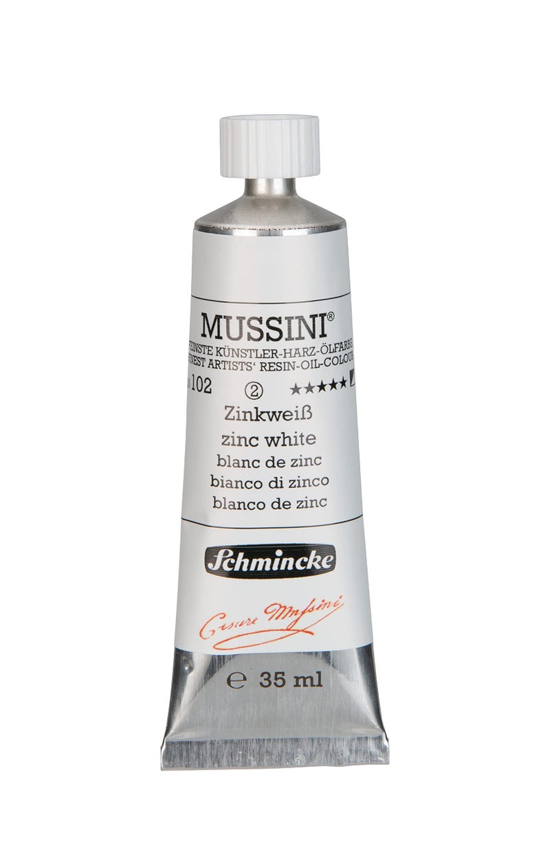 Schmincke MUSSINI® - finest artist's resin oil colors, zinc white - 35 ml - Image 3