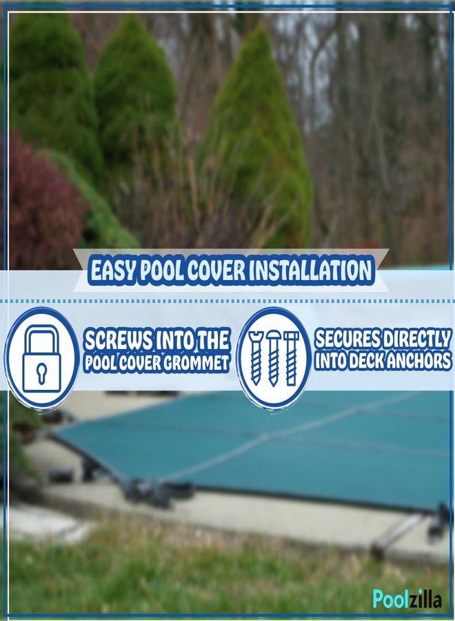 Poolzilla مجموعة من 10 أربطة مطاطية من Poolzilla مقاس 10 بوصات، مناسبة للتثبيت بدون خطاف مع مسمار منشار. - Image 3