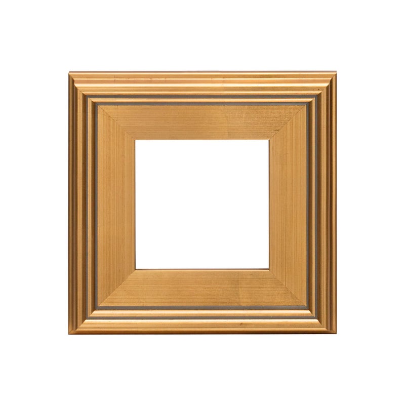 Creative Mark Plein Air Style Frame, Hand Leafed Gold, 8x8-2.75" Wide Moulding with 1/2" Rabbet Depth, Open Back W/O Glazing, Museum Quality, For Art Panels, Stretched Canvas, Pictures & More - Image 1