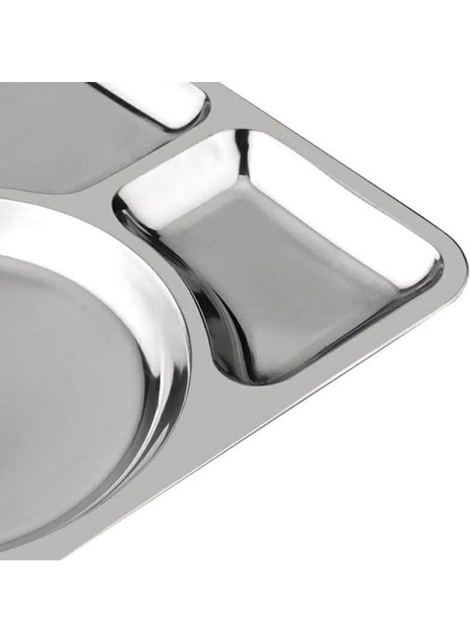 Stainless Steel Serving Platter 6 Sections - Image 4