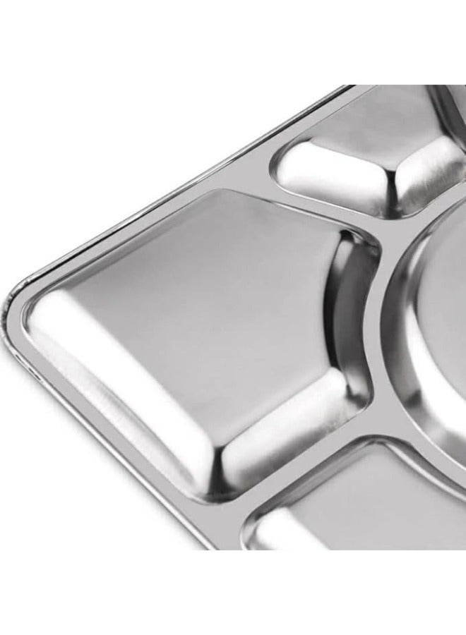 Stainless Steel Serving Platter 6 Sections - Image 3