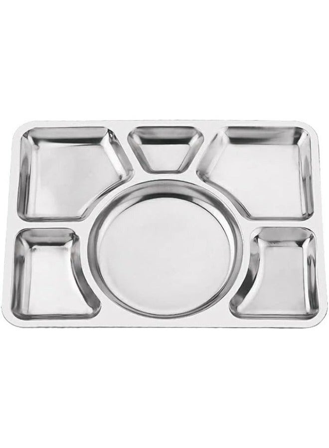 Stainless Steel Serving Platter 6 Sections - Image 2