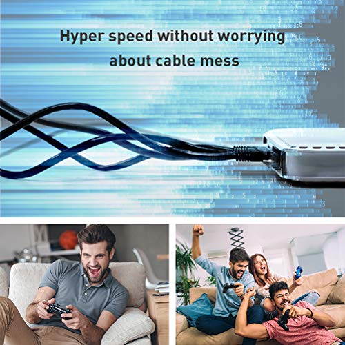 Smolink Cat8 Ethernet Cable 100ft, Indoor & Outdoor LAN Cable 26AWG Heavy Duty Waterproof Networking Patch Cable Shielded Durable Gold Plated RJ45 Connector for Router Modem Gaming PC TV PS4 Mac Laptop Xbox - Image 2