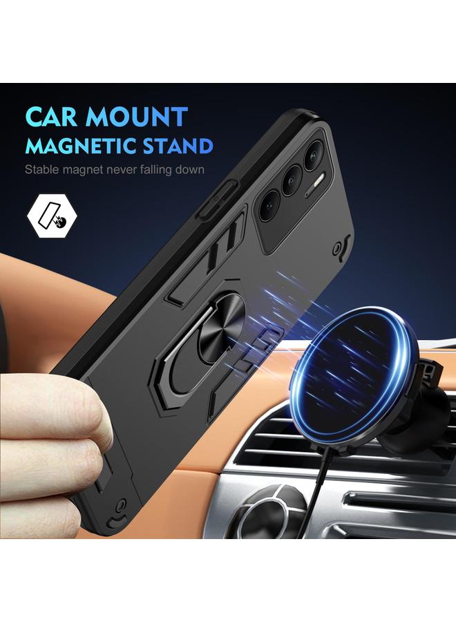 اس-توب جراب لهاتف Realme C75 جراب هاتف معدني مقاوم للصدمات مزود بحلقة - Image 2