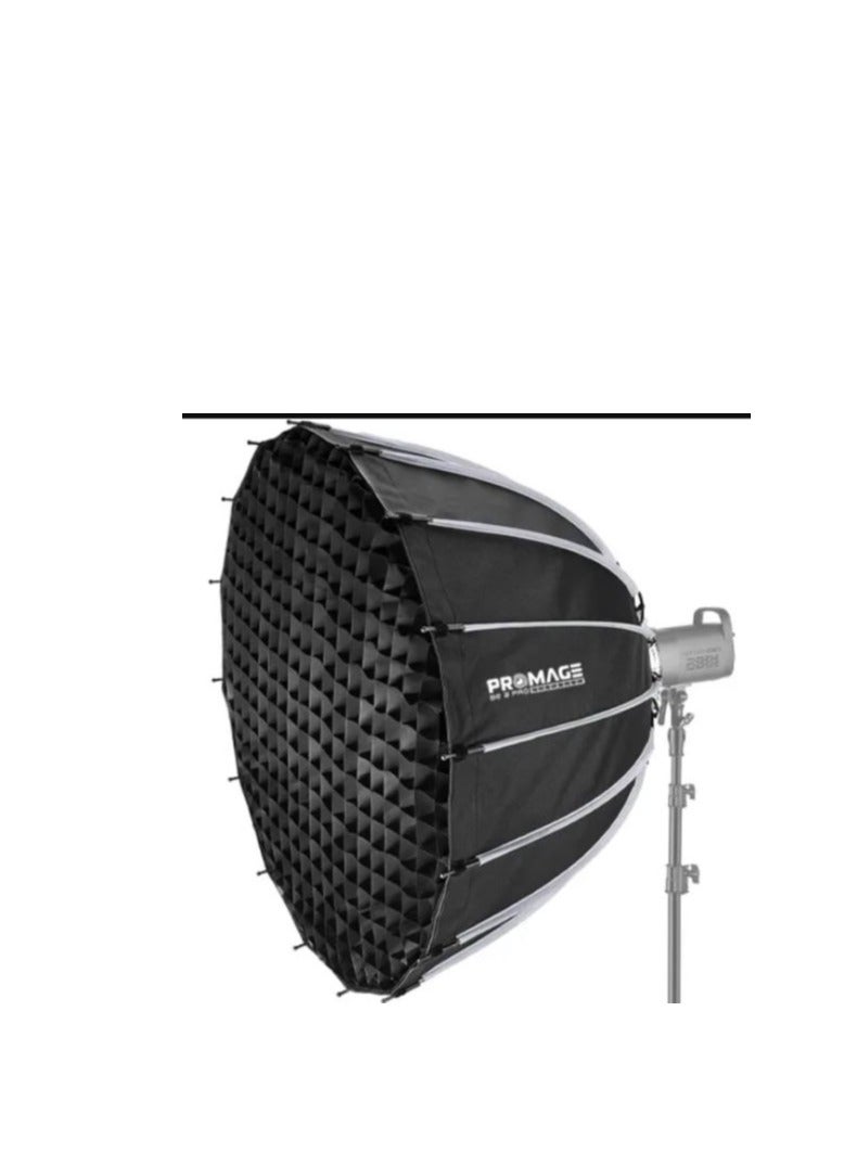PROMAGE PM-USG59 150CM Quick Folding Umbrella Softbox with Grid – Professional Photography Lighting Modifier for Studio and Outdoor Shoots - Image 1