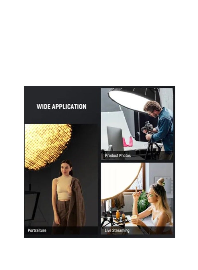 PROMAGE PM-USG59 150CM Quick Folding Umbrella Softbox with Grid – Professional Photography Lighting Modifier for Studio and Outdoor Shoots - Image 5