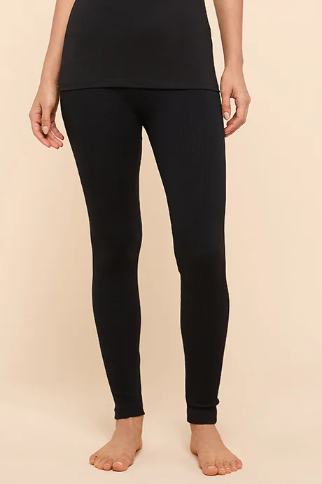 أر أند بي Ribbed Leggings With Elastic Waist