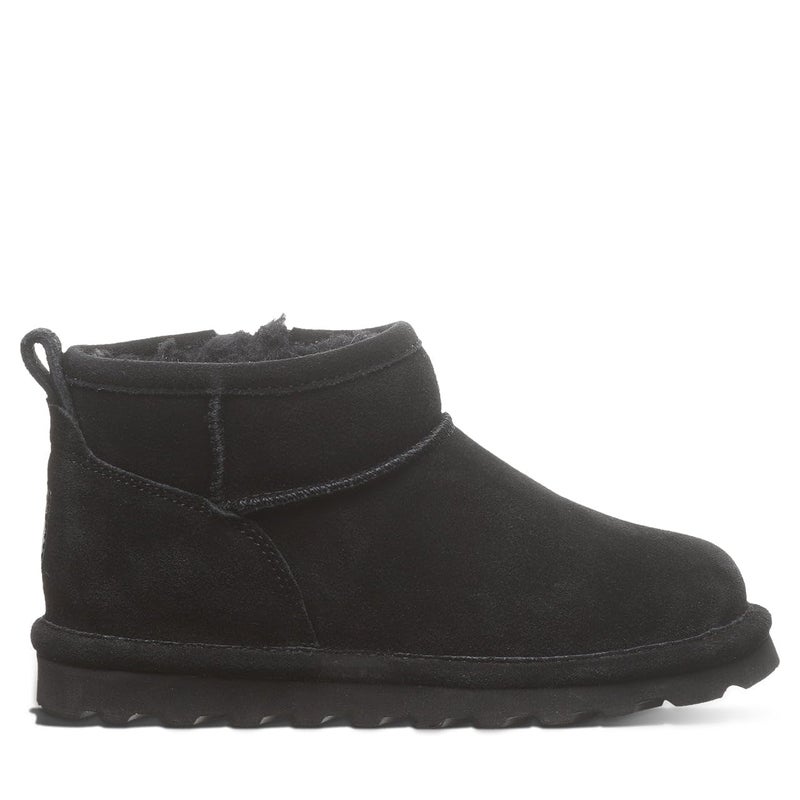 BEARPAW Shorty Youth Ankle Boot Black Size 4 | Comfortable & Durable Slip On Winter Boot for Kids - Image 1