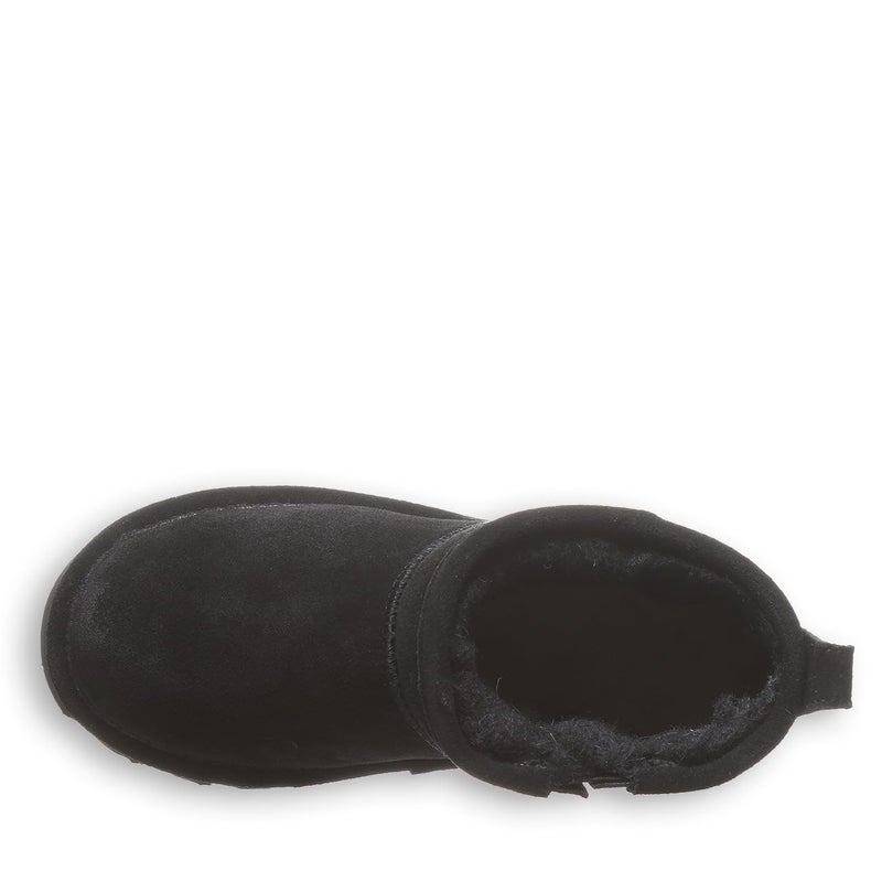 BEARPAW Shorty Youth Ankle Boot Black Size 4 | Comfortable & Durable Slip On Winter Boot for Kids - Image 5